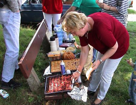 Kaffeepause am Aussichtsturm n�he Xanten