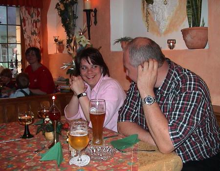 Ausklang beim Abendessen