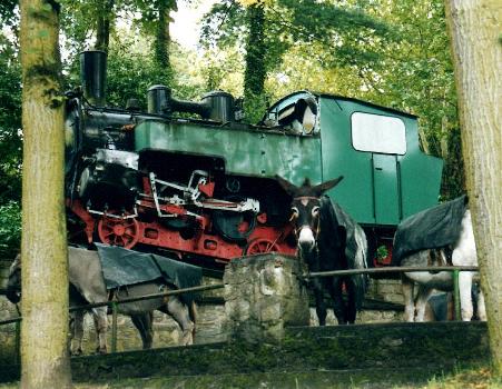 ...so ging es fr�her auf den Drachenfels.