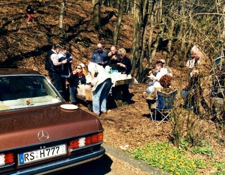 ...das obligatorische Kaffeetrinken.