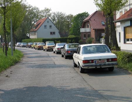 Aufmarsch unserer Fahrzeuge