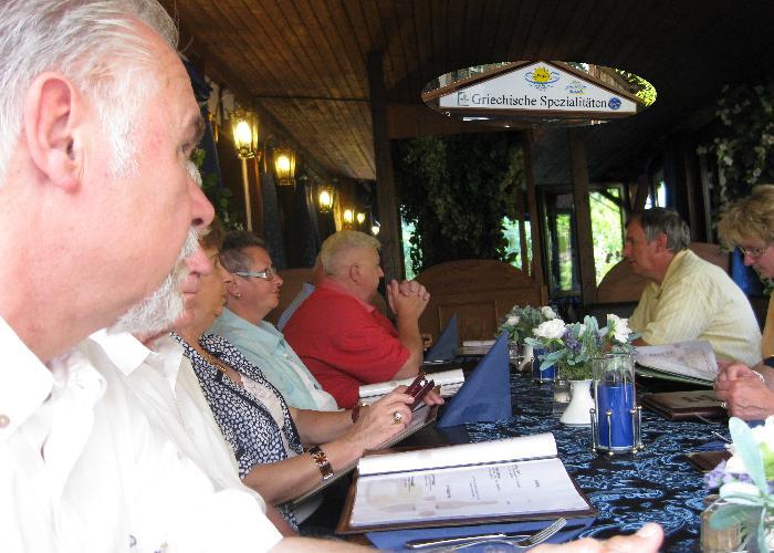 Ausklang mit Abendessen in Haan.