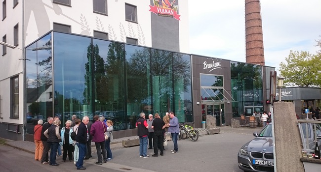 Die Vulkanbrauerei in Mending