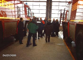 Sehr interessante F�hrung durch Herrn Udo Hermann von der Flughafen Feuerwehr K�ln-Bonn