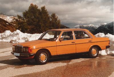 240 D, 65 PS, Bj. '77, ceyanorange